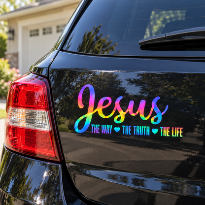Jesus The Way The Truth The Life Car Decal