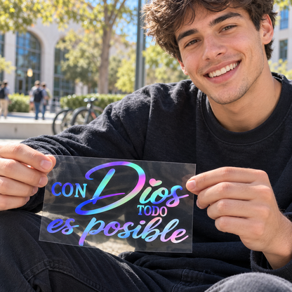 Con Dios Todo Es Posible Spanish Christian Car