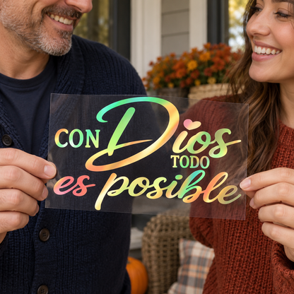 Con Dios Todo Es Posible Spanish Christian Car