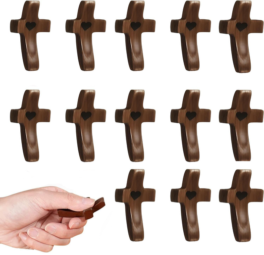 Handheld Wooden Prayer Cross Spiritual Meditation