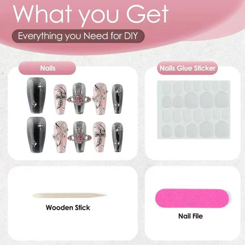 Cute Cat Press On Nails