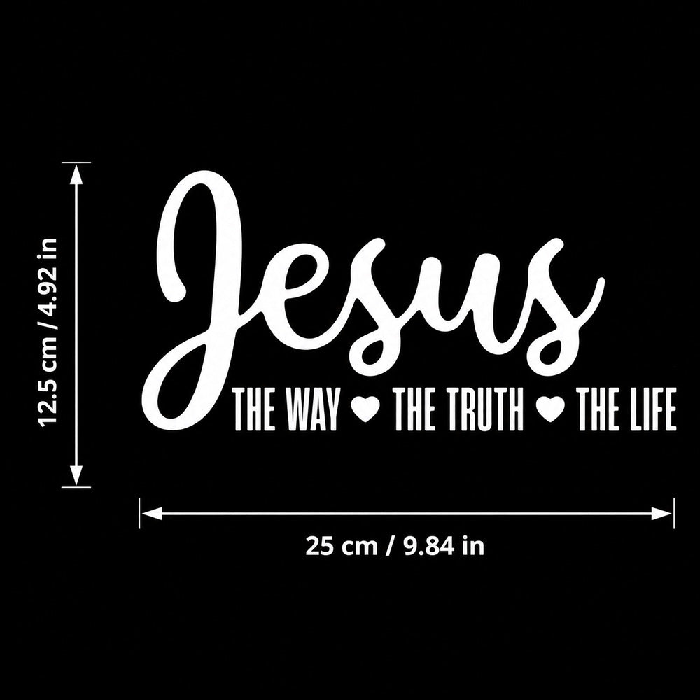 Jesus The Way The Truth The Life Car Decal