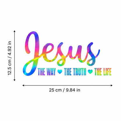 Jesus The Way The Truth The Life Car Decal
