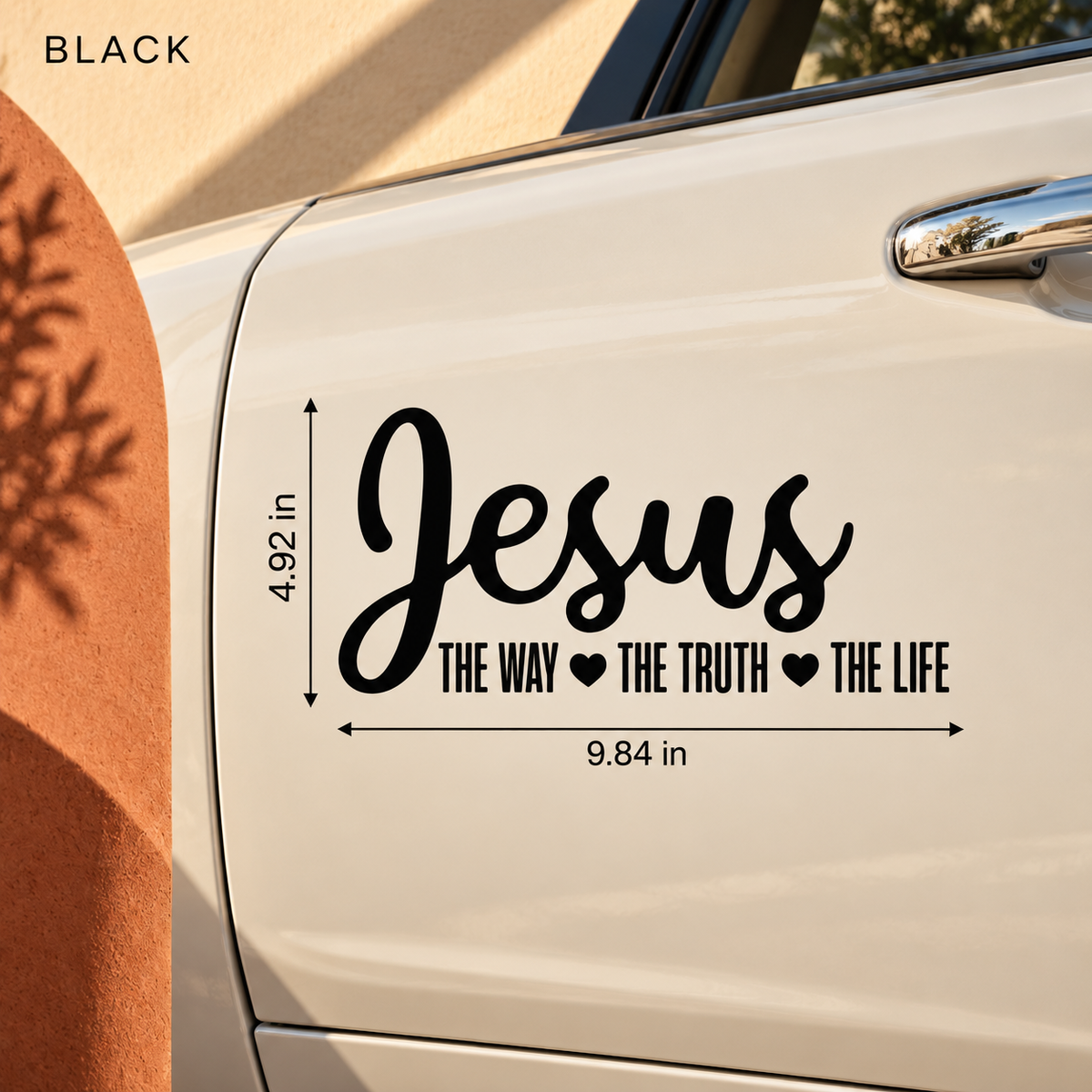 Jesus The Way The Truth The Life Car Decal