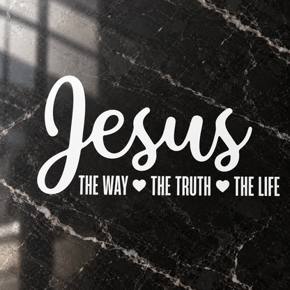 Jesus The Way The Truth The Life Car Decal