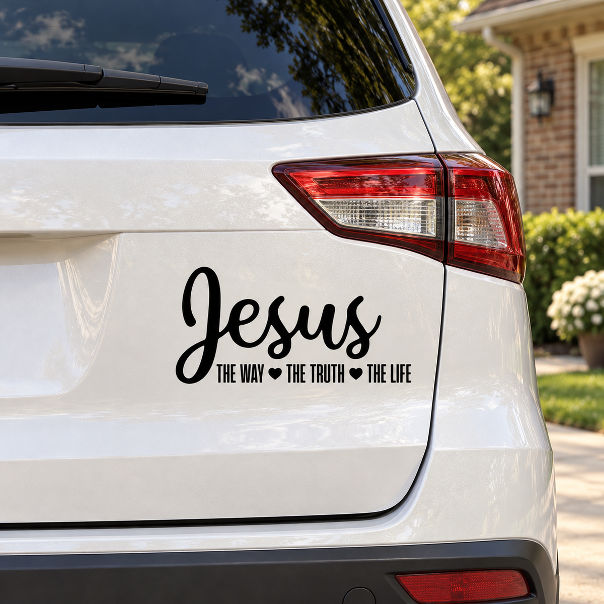 Jesus The Way The Truth The Life Car Decal